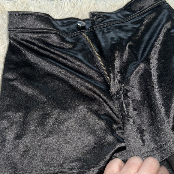 Black Satin Shorts - xsmall - Picture 7 of 7